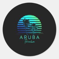 Vintage Aruba Beach Vibes Vacation Souvenir 