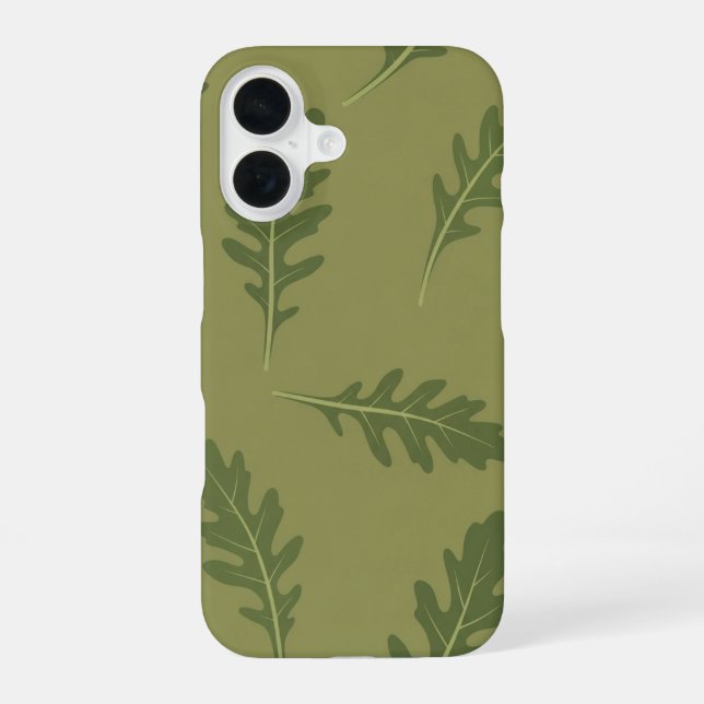 Vintage Arugula Pattern iPhone 16 Case (Back)