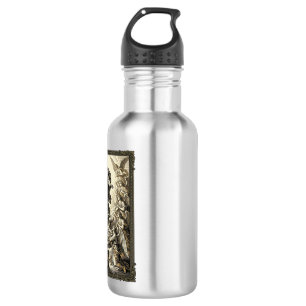 Vintage Ascension Angel Engraving Vector Art_1 532 Ml Water Bottle