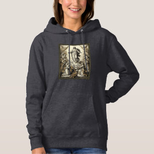 Vintage Ascension Angel Engraving Vector Art_1 Hoodie