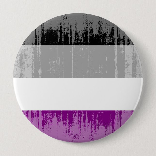 Vintage Asexual Pride 10 Cm Round Badge (Front)