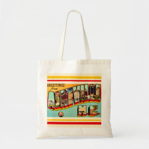 Vintage Asheville NC Canvas Tote Bag