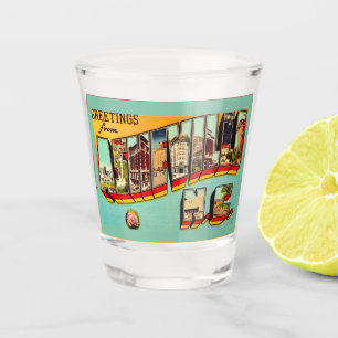 Vintage Asheville NC Shot Glass