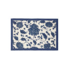 Vintage Asian Blue + White Pattern Swirling Floral
