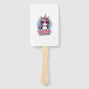 Vintage Ask Me About My Vibrator Collection Unicor Hand Fan