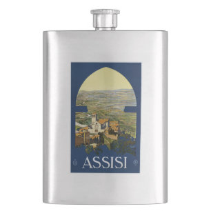 Vintage Assisi Italy flask