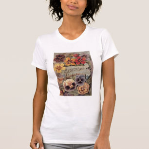 Vintage Assorted Pansies Seed Packet T-Shirt