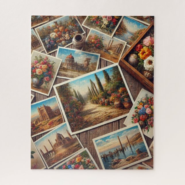 Vintage Assorted Postcards  Jigsaw Puzzle (Vertical)