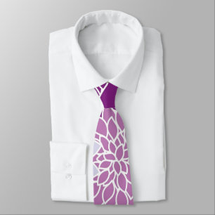 Vintage aster flowers. purple, lilac, dark violet tie