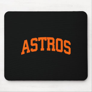 Vintage astro retro style 70s 80s 90s first name  mouse pad