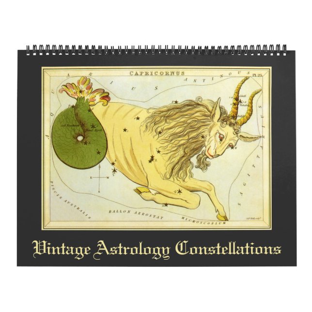 Vintage Astrology Constellations Star Charts Calendar (Cover)