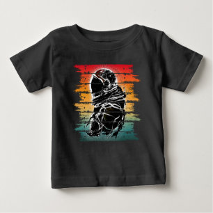 Vintage Astronaut Black And White Baby T-Shirt