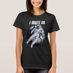 Vintage Astronauts Pug Dog Space  Spaceman Space P T-Shirt