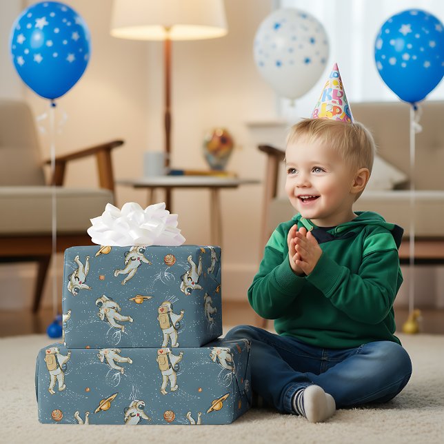 Vintage Astronauts Wrapping Paper (Creator Uploaded)