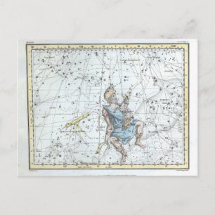 Vintage Astronomical Maps and Constellations Postcard