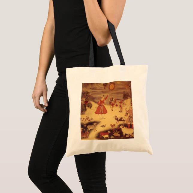 Vintage Astronomy, Antique Asian Celestial Art Tote Bag (Front (Product))