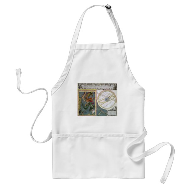 Vintage Astronomy Celestial by Matthaeus Seutter Standard Apron (Front)