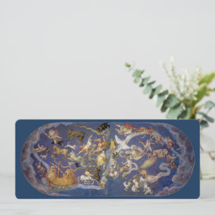 Vintage Astronomy Celestial Constellations Fresco