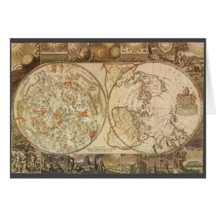 Vintage Astronomy, Celestial Planisphere Map