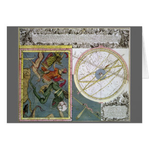 Vintage Astronomy, Comet Path by Matthaeus Seutter