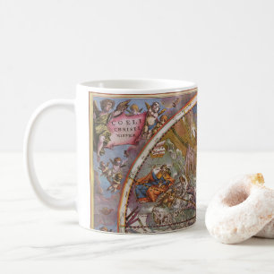 Vintage Astronomy, Map of Christian Constellations Coffee Mug
