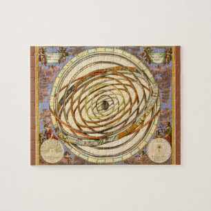 Vintage Astronomy Planets Orbit, Andreas Cellarius Jigsaw Puzzle