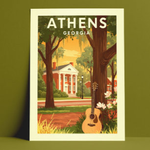 Vintage Athens Georgia Postcard