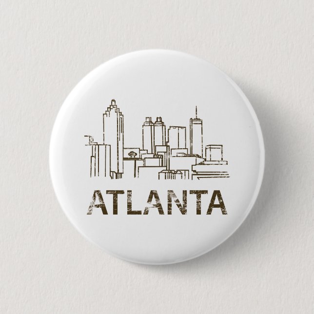 Vintage Atlanta 6 Cm Round Badge (Front)
