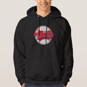 Vintage Atlanta Cityscape Baseball For Men Women Hoodie