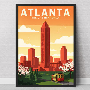 Vintage Atlanta Poster