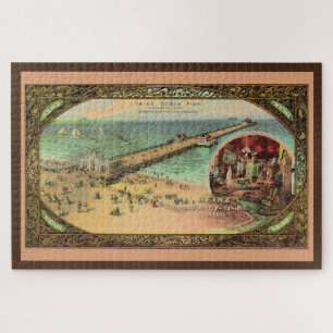 Vintage Atlantic City Pier Large Puzzle