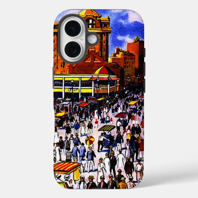 Vintage Atlantic City Travel Case-Mate iPhone Case (Back)