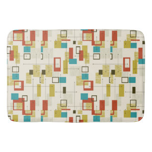 Vintage, Atomic, Mid Century Modern, Retro Bath Mat