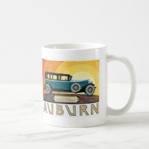 Vintage Auburn Motors Sunburst Ad Coffee Mug