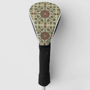 Vintage Audsley Tudor Rose Victorian Pattern Art Golf Head Cover