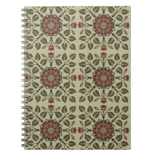 Vintage Audsley Tudor Rose Victorian Pattern Art Notebook