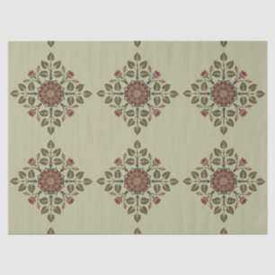 Vintage Audsley Tudor Rose Victorian Pattern Art Tissue Paper