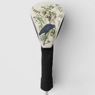 Vintage Audubon American Crow Bird Nature Art Golf Head Cover