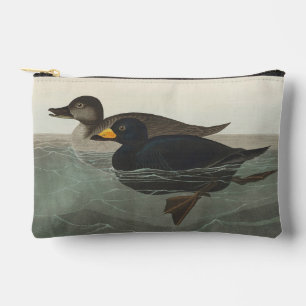 Vintage Audubon American Scoter Duck Bird Art Accessory Pouch