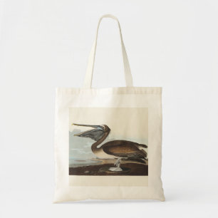 Vintage Audubon Brown Pelican Coastal Bird Art Tote Bag