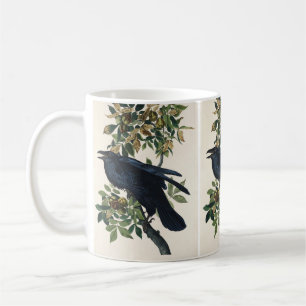 Vintage Audubon Raven Bird Nature Art Coffee Mug