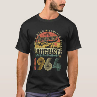 Vintage August 1964 59 Year Old 59Th Birthday Gift T-Shirt