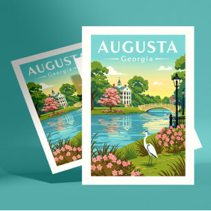 Vintage Augusta Georgia Postcard