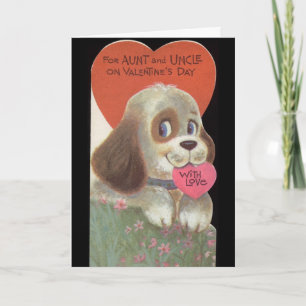 Vintage Aunt and Uncle Valentine Card