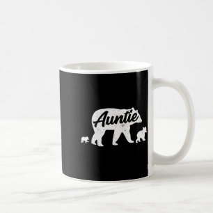 Vintage auntie aunt bear with 2 cub mother's day coffee mug