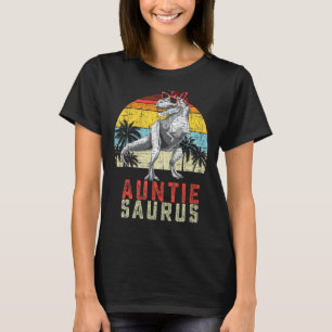 Vintage Auntie Saurus Rex Dinosaur Family Matchin T-Shirt