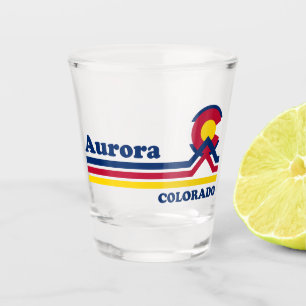 Vintage Aurora Colorado Shot Glass