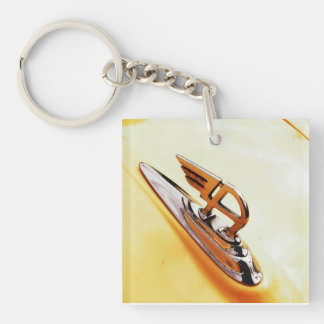 vintage austin car motif key ring