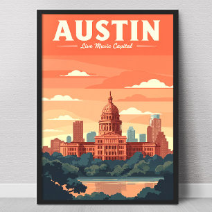 Vintage Austin Poster