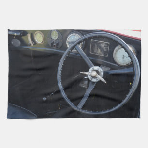 Vintage Austin Seven Dashboard Tea Towel